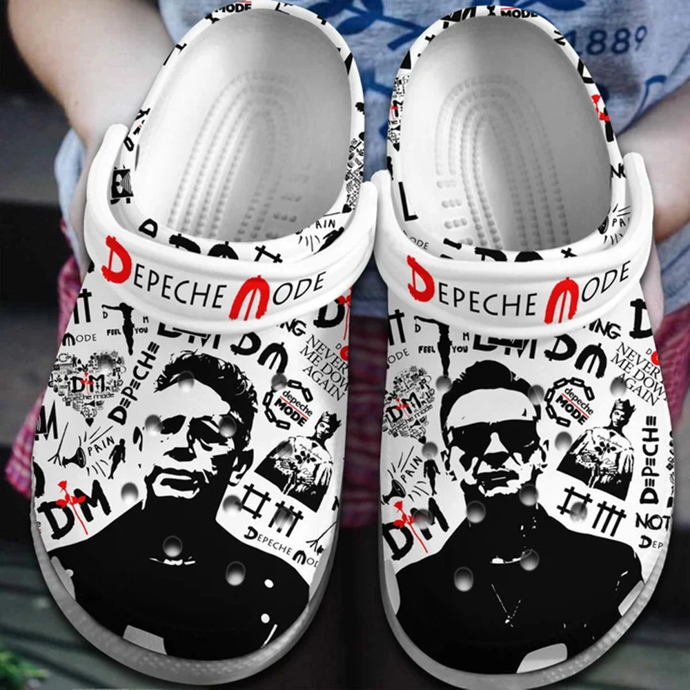 Footwearmerch Depeche Mode Band Crocs Crocband Comfortable Clogs Shoes for men women - Footwearmerch.jpg
