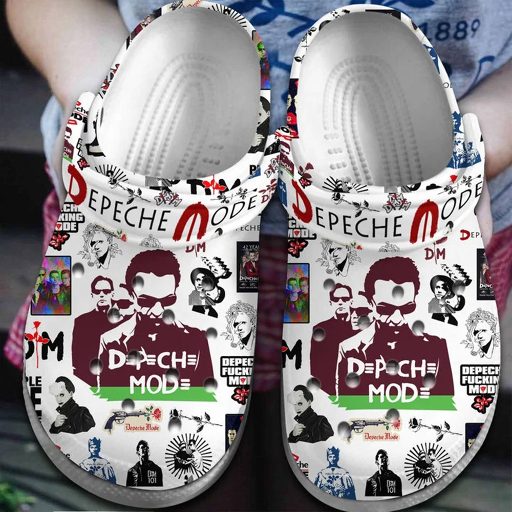 Footwearmerch Depeche Mode Band Crocs Crocband Shoes Clogs Comfortable for men women - Footwearmerch.jpg