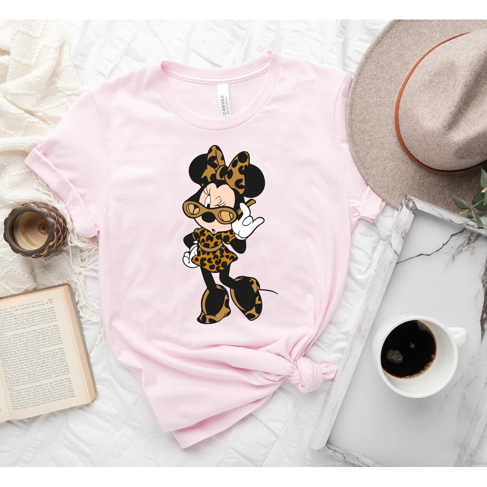 Safari Minnie Shirt, Disney Women Tee, Disney Girls Trip T-shirt, Leopard Minnie Shirt, Disneyland Safari Shirt, Disney Girls Trip Tee - 1.jpg
