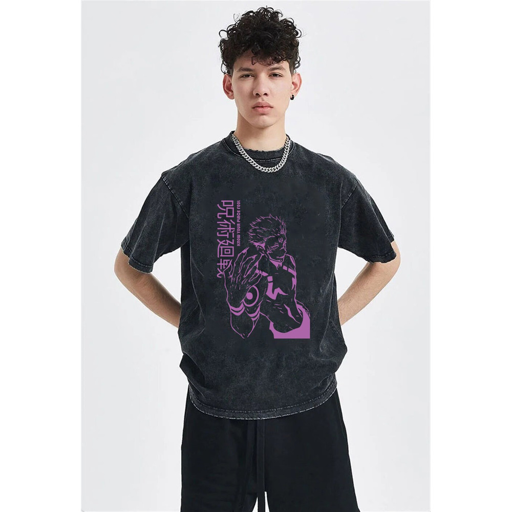 Japanese Oversized Shirts,Anime Japan T-Shirt,Anime Washed Cotton T Shirt,Harajuku Clothing, Unisex Oversized Tee, Gift for her,Gift for him - 2.jpg