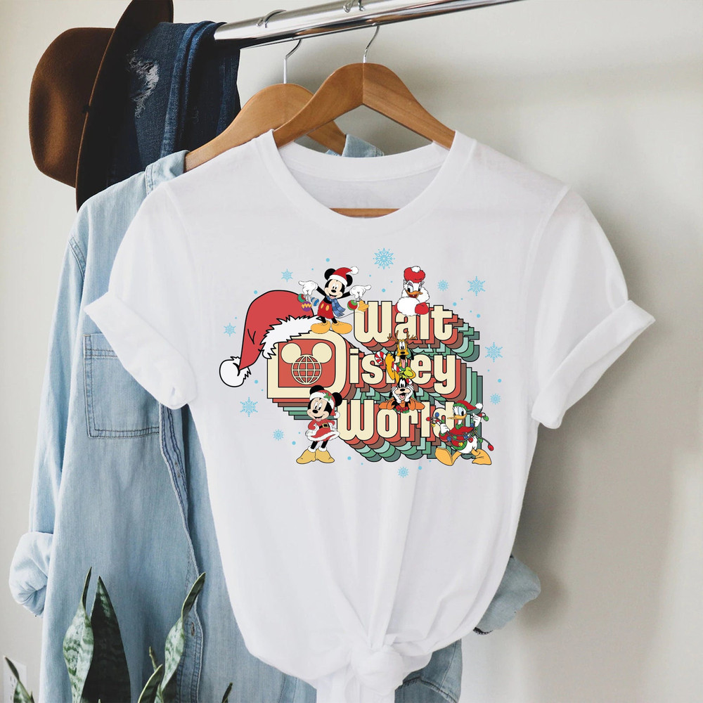 Vintage Walt Disney World Christmas Shirt, Disney Vacation Shirt, Disneyland Christmas Shirts, Mickey Very Merry Christmas Party - 1.jpg