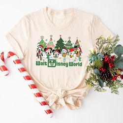 vintage walt disney world christmas shirt, mickey and