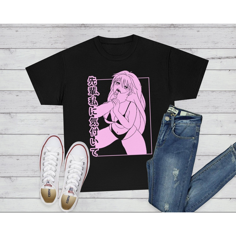 Lewd Anime Ahegao Notice Me Senpai T-Shirt, Anime Shirt, Otaku Lewd Shirt, Anime T-shirt, Manga, Tumblr, Ahegao Shirt - 1.jpg