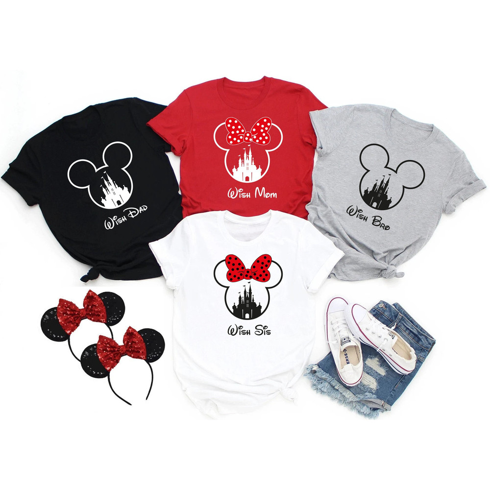 Wish Kid Shirt, Disney World Tees, Classic Castle Shirt, Wish Family Shirt, Disneyland Shirt, Disney Family Shirt, Disney World Shirt, - 1.jpg