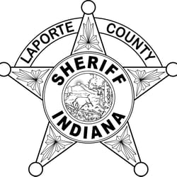 indiana sheriff badge laporte county vector file black white vector outline or line art file