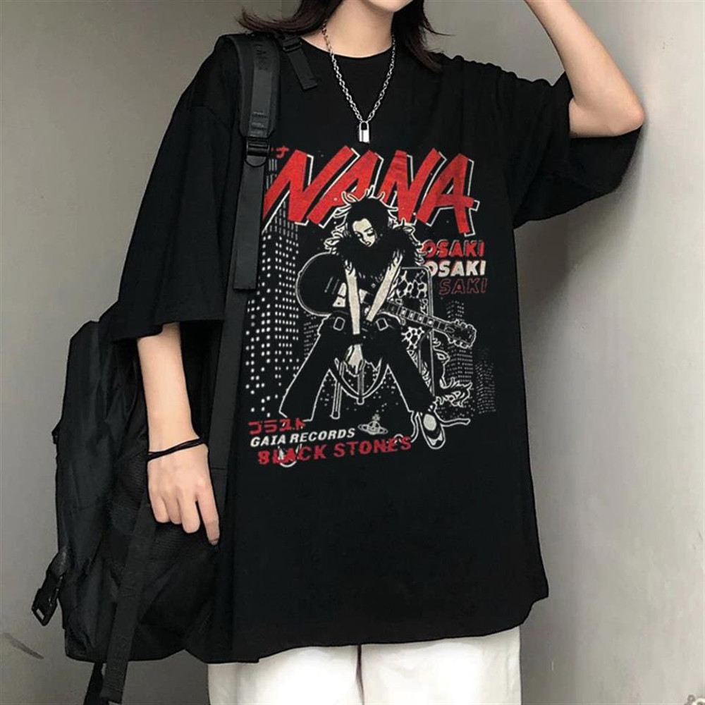 Oversized Vintage Shirt, Unisex Manga Tshirt, Graphic Anime Tee, Harajuku Clothing, Anime Japan T-Shirt, anime lover gifts, Gifts for her - 3.jpg