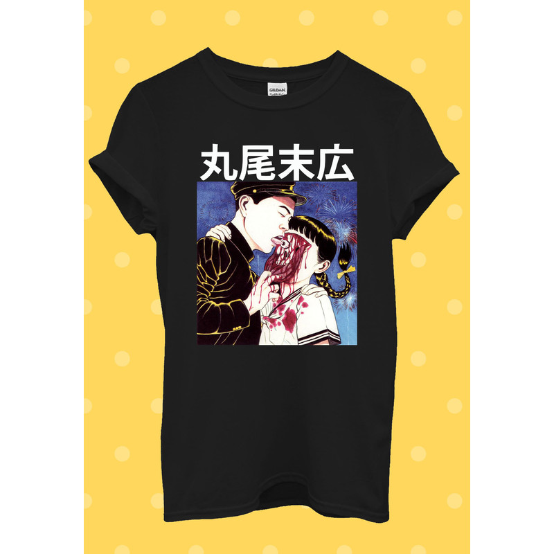 Suehiro Maruo Eyeball Lick Japanese Anime Gift T Shirt Men Women Unisex Baggy Boyfriend Shirt 2336 - 1.jpg