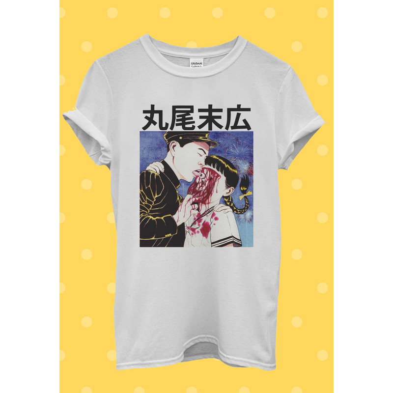 Suehiro Maruo Eyeball Lick Japanese Anime Gift T Shirt Men Women Unisex Baggy Boyfriend Shirt 2336 - 2.jpg