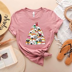 sushi lover apparel - anime foodie clothing - cartoon food t-shirt - japanese food tee - ramen mom tshirt - japanese aes