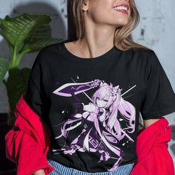 unisex genshin impact keqing gaming t-shirt, anime waifu shirt
