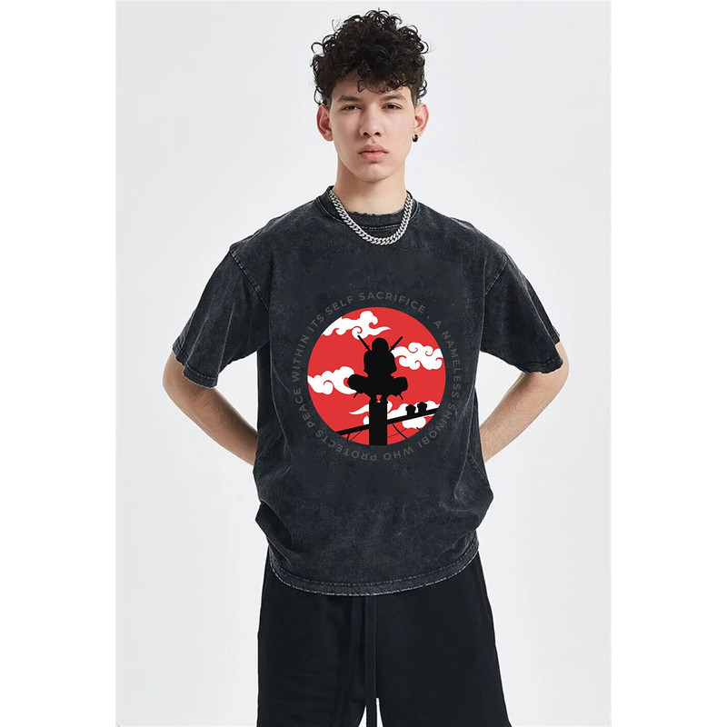 Unisex oversized vintage anime Shirt, Anime Japan T-Shirt, Anime Washed Cotton T Shirt, Anime Lover Gift, Retro Anime Tee, For Men and Women - 2.jpg