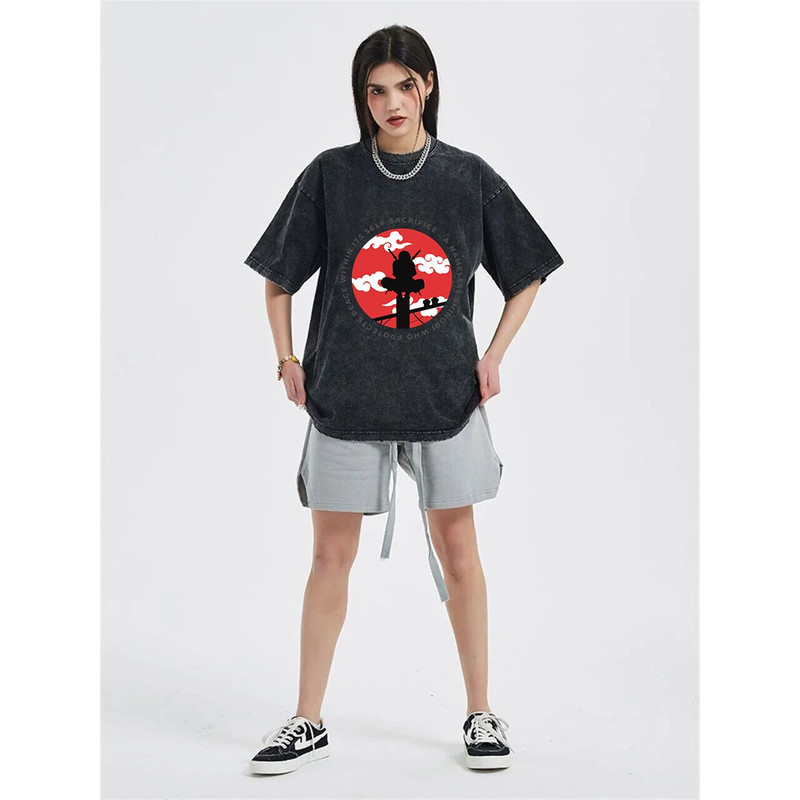 Unisex oversized vintage anime Shirt, Anime Japan T-Shirt, Anime Washed Cotton T Shirt, Anime Lover Gift, Retro Anime Tee, For Men and Women - 3.jpg