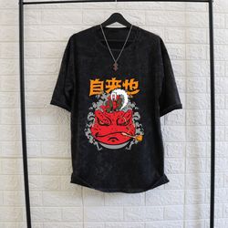 unisex oversized vintage anime shirt,japan t-shirt, women - men cotton t shirt, anime lover gift, retro anime tee,for me