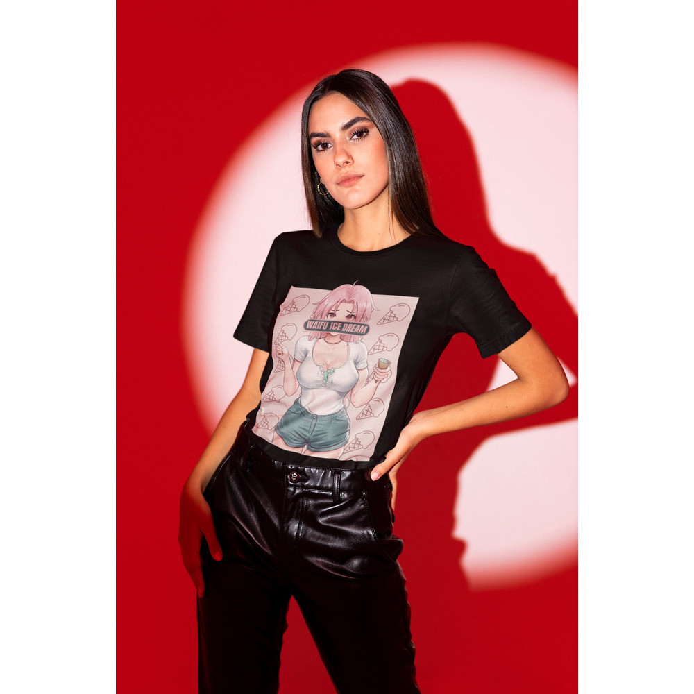 Waifu ice dream T-shirt, Anime shirt, Anime merch, Anime graphic tee, Waifu shirt, Anime lover gift, Manga lover gift, Manga waifu shirt - 9.jpg
