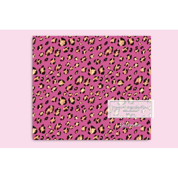 Pink leopard Tumbler Wrap Sublimation B 02.jpg