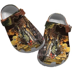 raiders of the lost ark clog shoes unisex, raiders of the lost ark crocs, movie sandals, indiana jones, movie crocs
