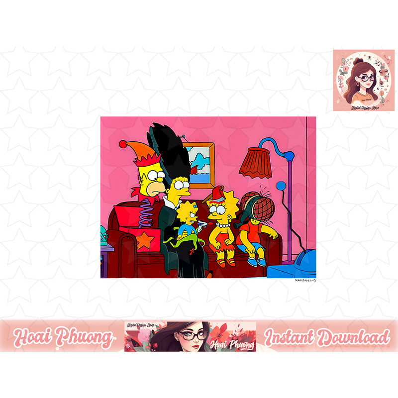 The Simpsons Treehouse Of Horror Halloween Spooky Couch png, instant download.jpg