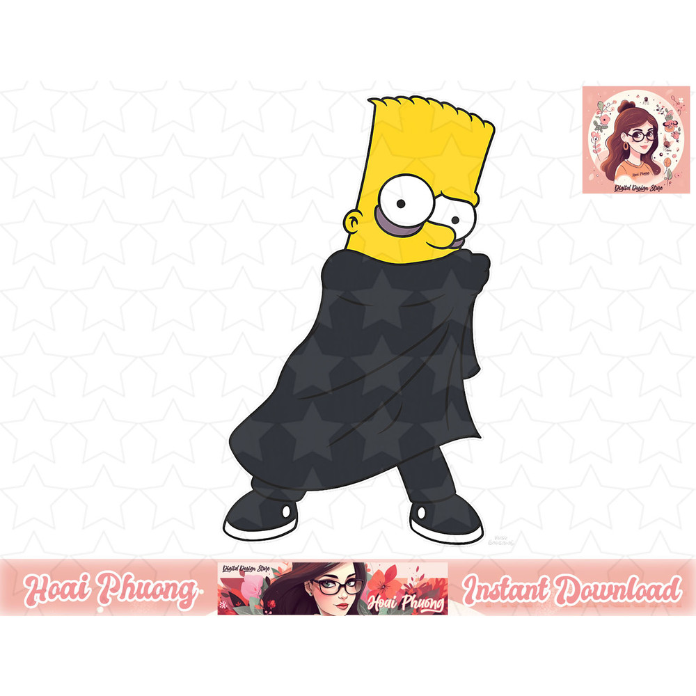 The Simpsons Treehouse of Horror Halloween Vampire Bart Alt png, instant download.jpg