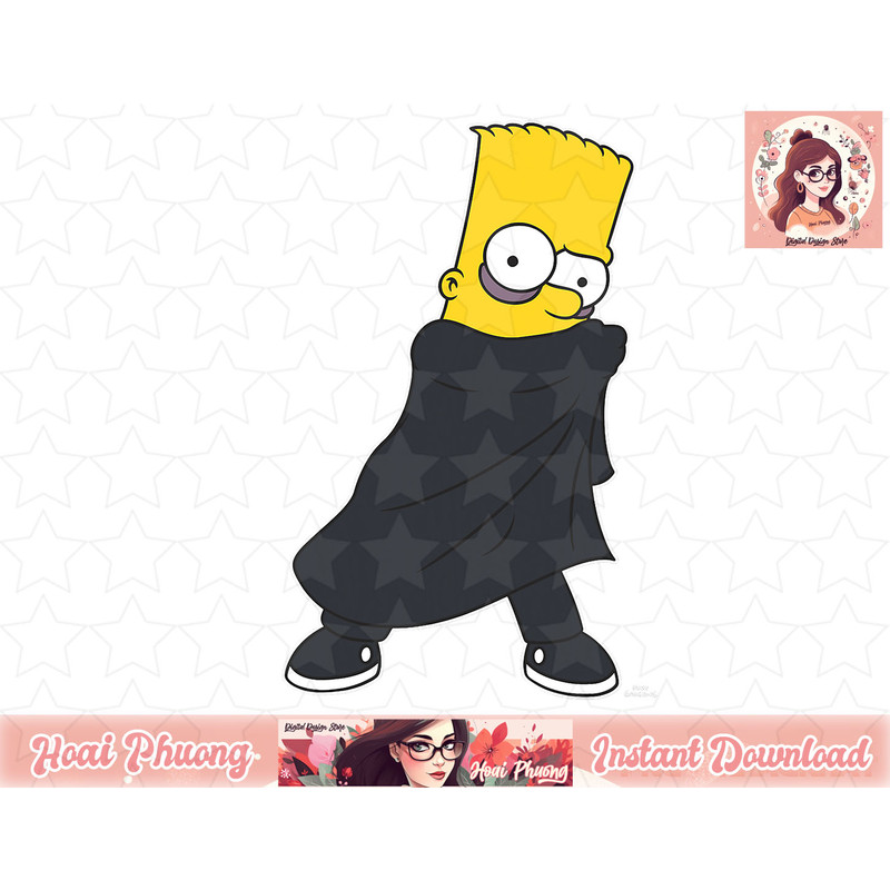 The Simpsons Treehouse of Horror Halloween Vampire Bart Alt png, instant download.jpg