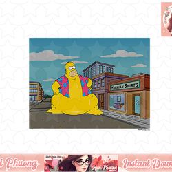 the simpsons treehouse of horror hawaiian monster homer png, instant download