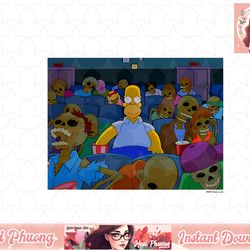 the simpsons treehouse of horror skeleton theater homer png, instant download