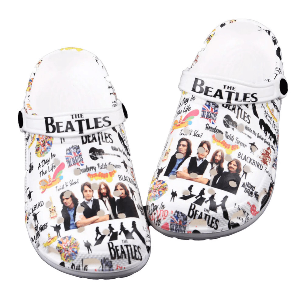 Footwearmerch The Beatles@Crocs Clogs Crocband Comfortable Shoes For Men Women - Footwearmerch.jpg