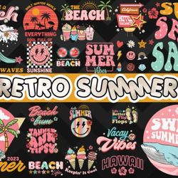 retro summer bundle svg 20 designs retro summer bundle svg 20 designs