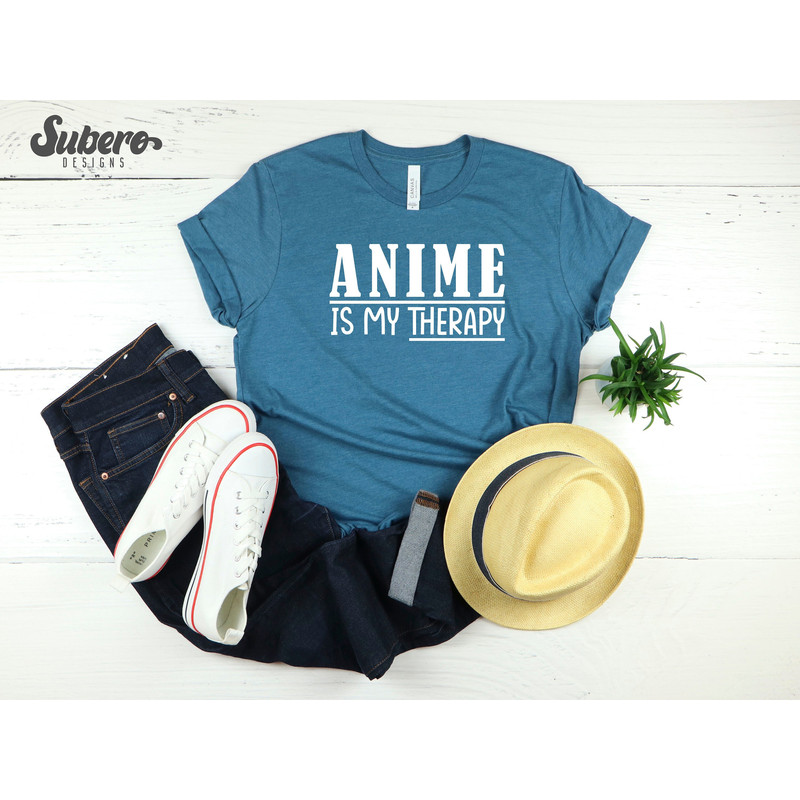 Anime is my therapy Shirt, Anime T-Shirt, Anime lover gift, Mens Womens Gift - 1.jpg