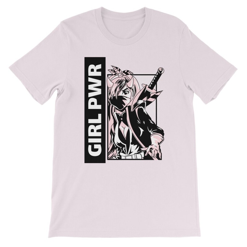 Anime T Shirt, Anime Girl Shirt, Gift for Anime Fan, Gift for Anime Lover, Manga Fan TShirt, Warrior Girl Gang Kids T-Shirt - 2.jpg