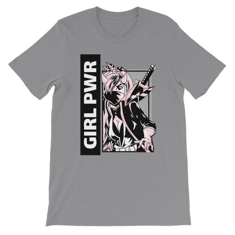 Anime T Shirt, Anime Girl Shirt, Gift for Anime Fan, Gift for Anime Lover, Manga Fan TShirt, Warrior Girl Gang Kids T-Shirt - 4.jpg