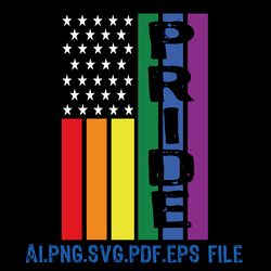lgbt american pride flag vector digital file ai,pdf,pdf,svg,png files sublimation digital vector file