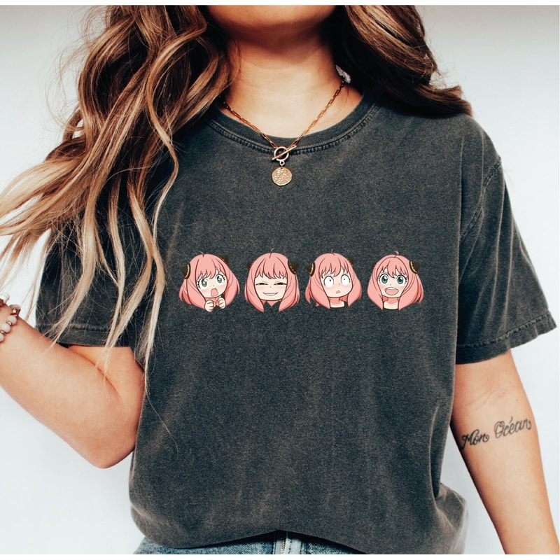 Anya Family Shirt, Anime Shirt, Anime Lover Tee, Comfor Colors Shirt, - 1.jpg