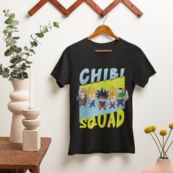 chibi squad t-shirt, anime shirt, anime merch, anime graphic tee, manga shirt, anime lover gift, manga lover gift