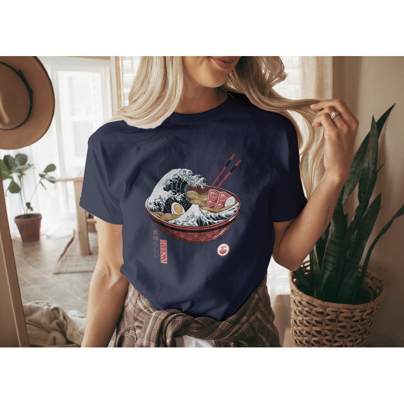 Japanese Noodle T Shirt, Japanese Shirt, Anime Crewneck T-shirt, Anime Movie Shirt, Funny Anime Shirt, Vintage Anime T Shirt, Japanese Style - 4.jpg