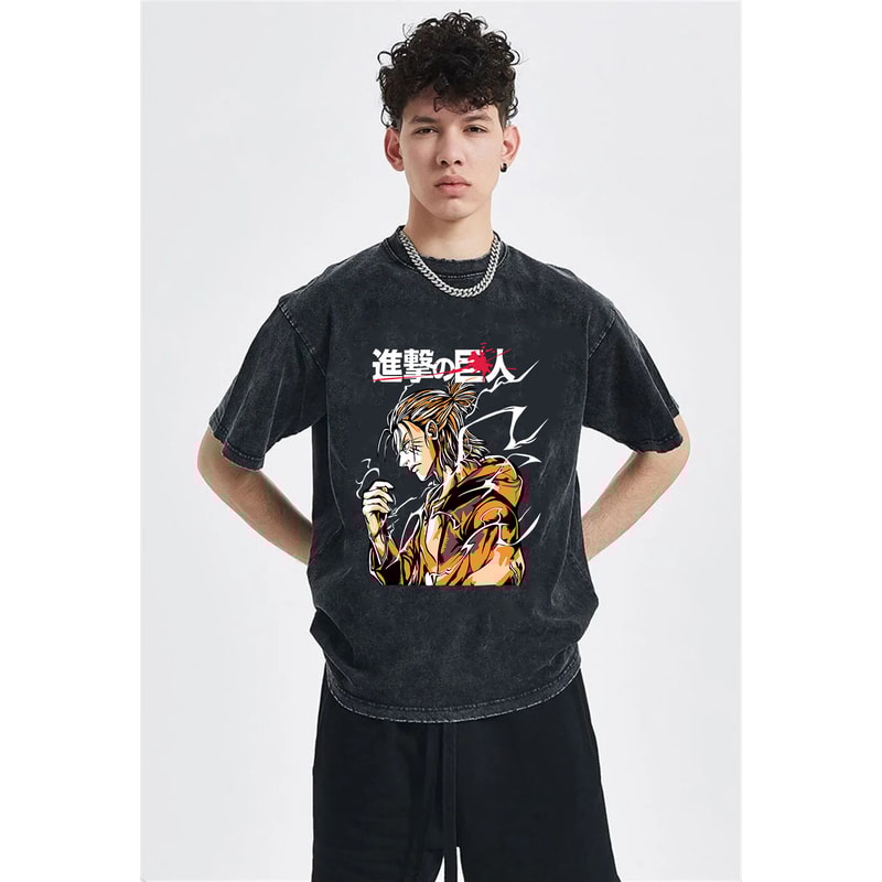 Japanese Oversized Shirts,Anime Japan T-Shirt,Anime Washed Cotton T Shirt,Harajuku Clothing, Unisex Oversized Tee, Gift for her,Gift for him - 2.jpg