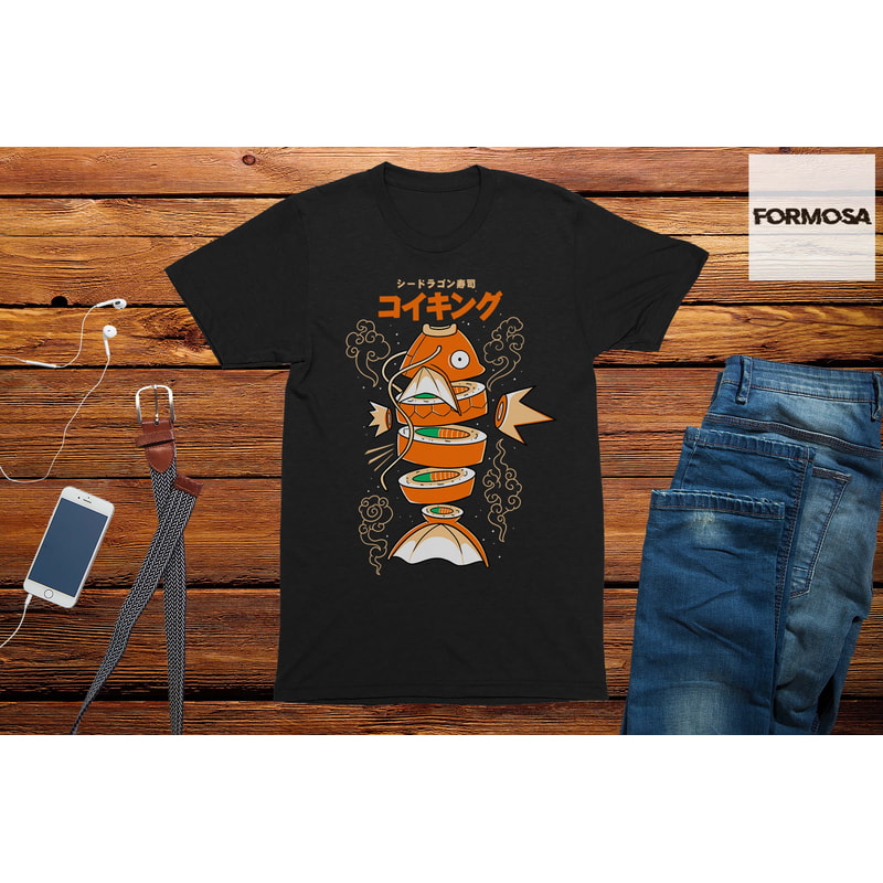 Sushicarp Anime Food T-Shirt gift, Japanese cartoon t-shirt, anime clothing - 1.jpg