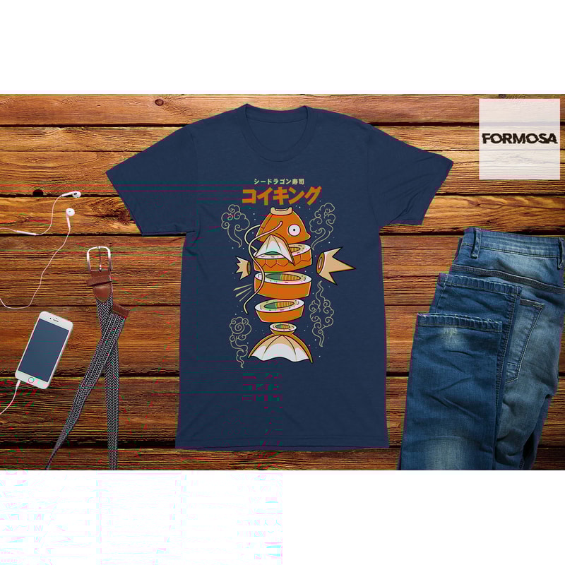 Sushicarp Anime Food T-Shirt gift, Japanese cartoon t-shirt, anime clothing - 3.jpg