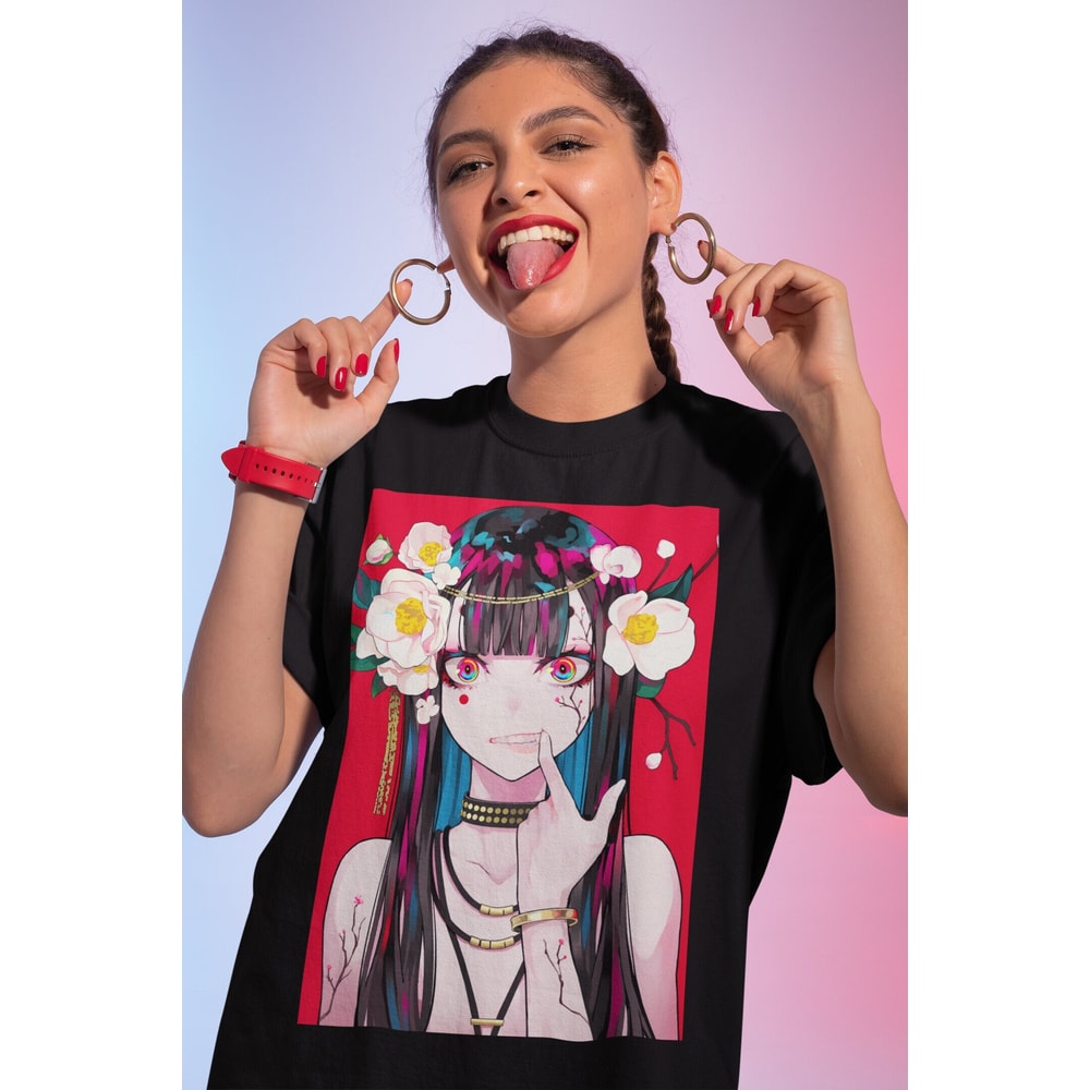 Unisex Anime Girl Waifu Material T-Shirt, Japanese Kawaii Otaku Shirt - 1.jpg