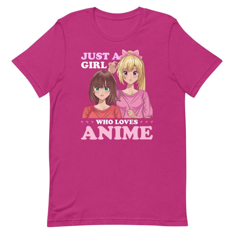 Anime Shirt, Just a Girl Who Loves Anime, Womens Anime T-shirt, Funny Girls Anime Gift - 7.jpg