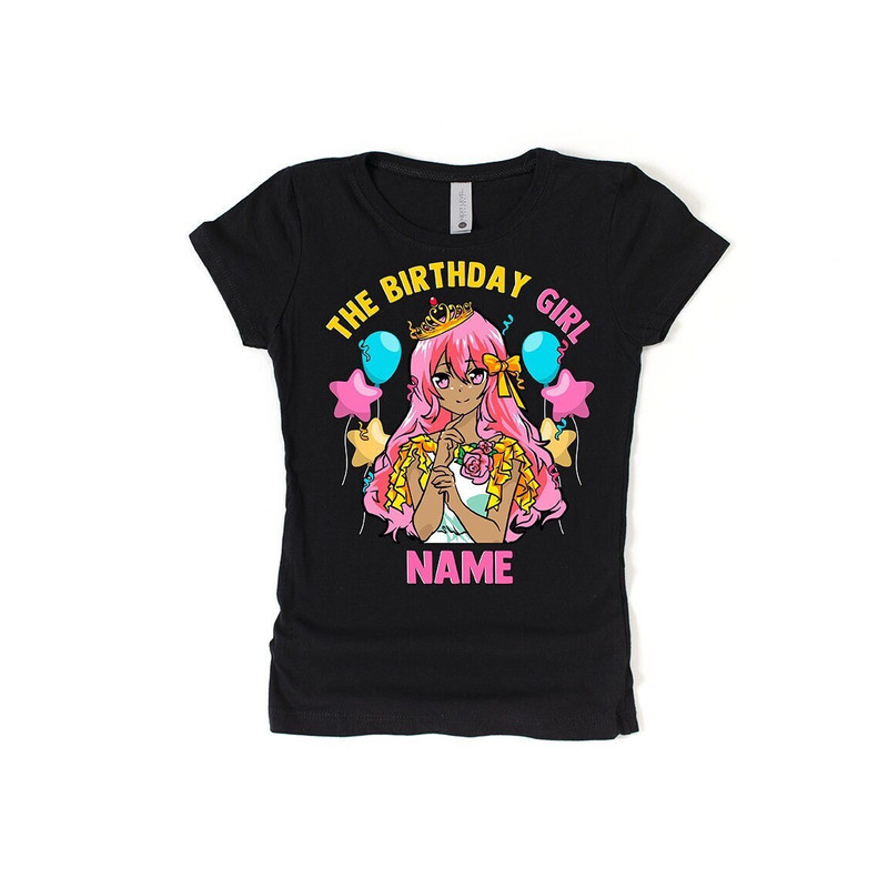 Birthday Girl Shirt, Black Girl Anime, Anime Birthday Shirt, Anime Birthday Party, Teen Birthday Girl, Black Girl Birthday, Anime Gifts - 1.jpg