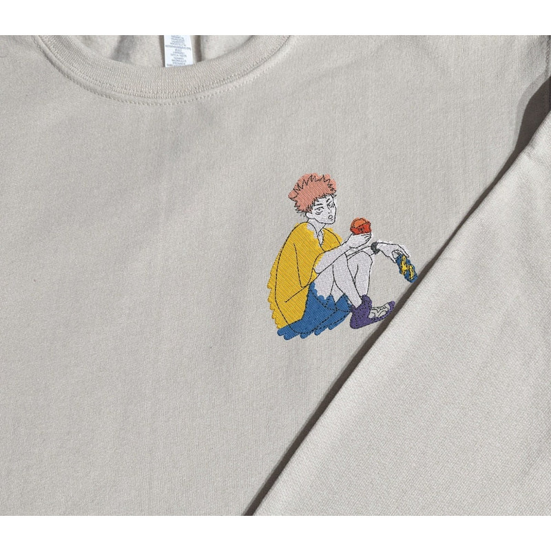 Chilling Embroidered Crewneck SweatshirtT-Shirt - 1.jpg