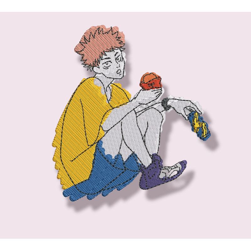 Chilling Embroidered Crewneck SweatshirtT-Shirt - 2.jpg