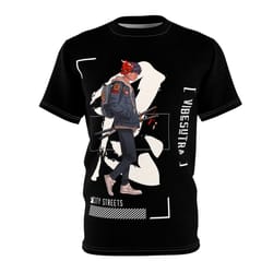 city street tee (black), graphic, t-shirts anime, men, women, men t-shirt , women t-shirt, street wear, short sleeve, a