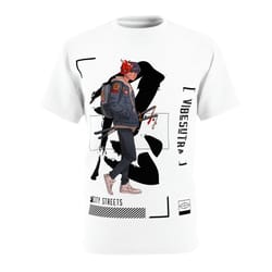 city street tee (white), graphic, t-shirts anime, men, women, men t-shirt , women t-shirt, street wear, short sleeve, a