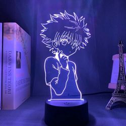 hunter x hunter led character anime, manga gaming color changing room light - 7 colors with touch and remote control