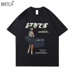 japanese streetwear t-shirt, aesthetic graphic anime tee