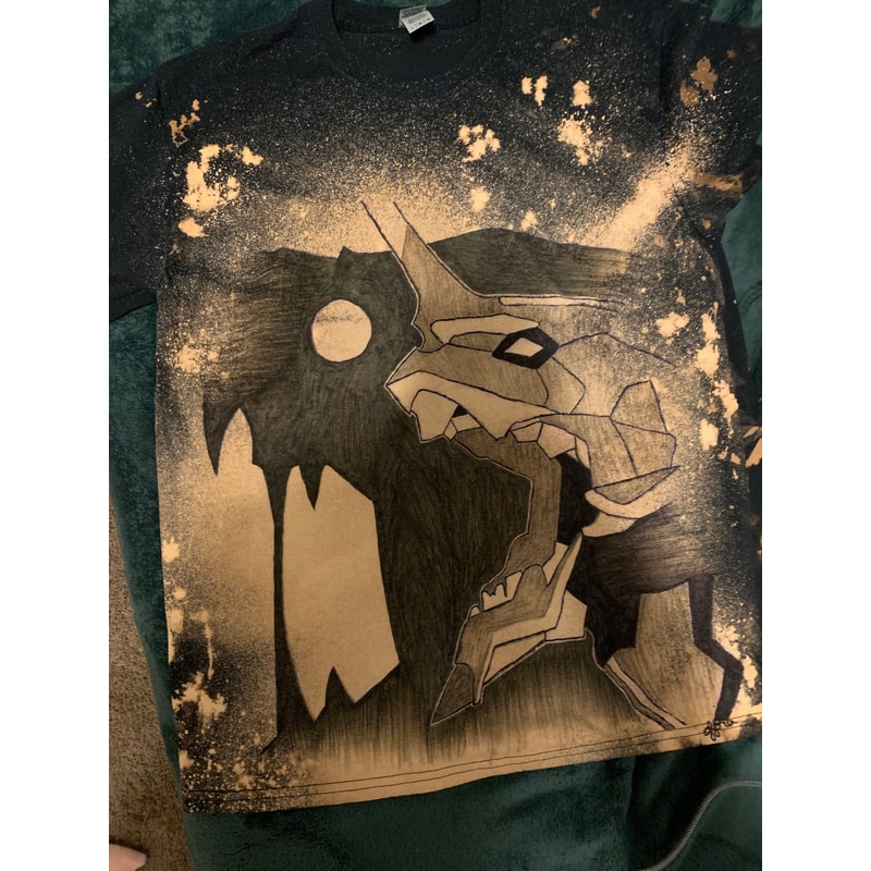 Manga anime bleach dyed t shirt - 1.jpg