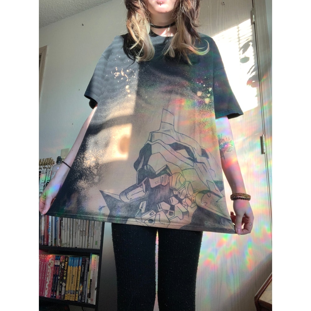 Manga anime bleach dyed t shirt - 2.jpg