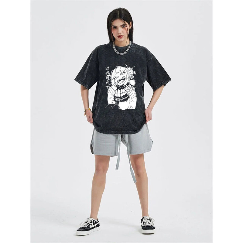 Oversized Vintage Shirt, Anime Manga Shirts, Unisex Washed Tshirt, Japanese Shirt, Cool Anime Shirt, Graphic Tees - 2.jpg