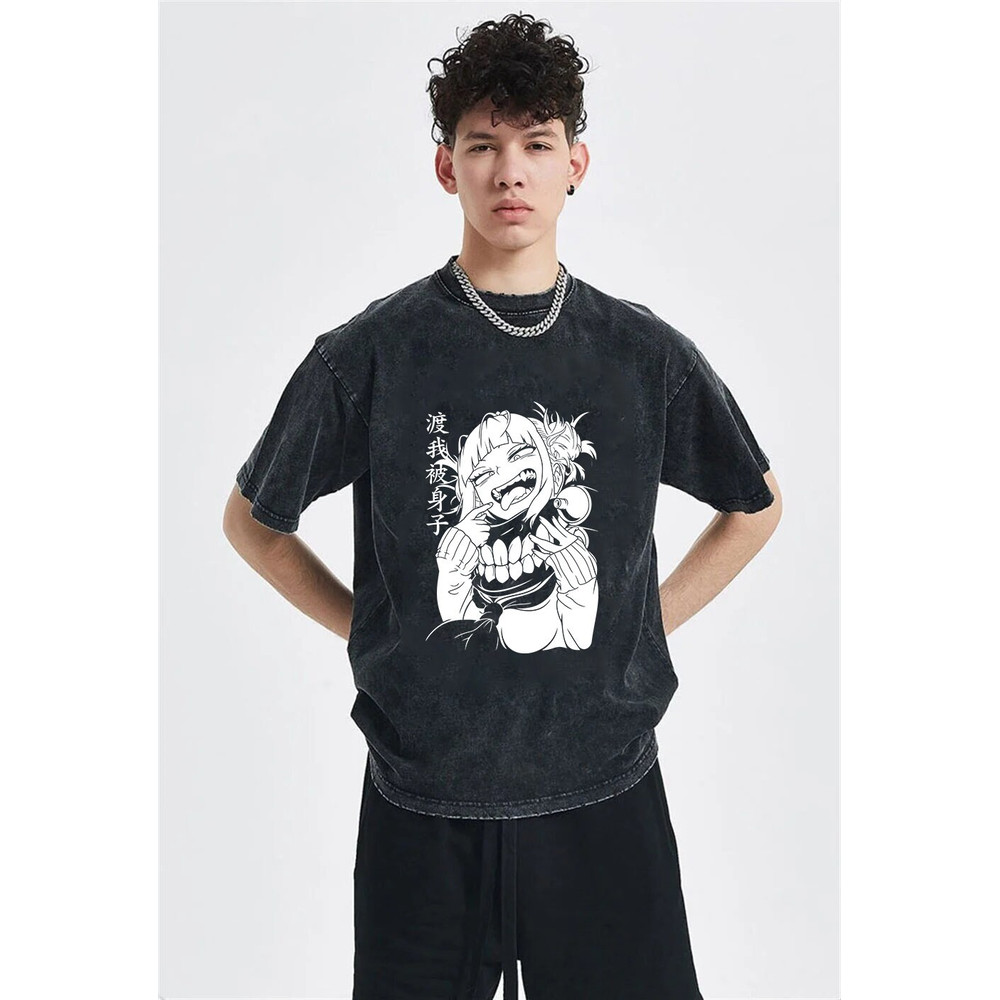 Oversized Vintage Shirt, Anime Manga Shirts, Unisex Washed Tshirt, Japanese Shirt, Cool Anime Shirt, Graphic Tees - 3.jpg